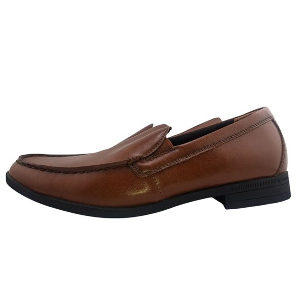George Men’s Loafers Slip-On Dress Shoes Brown Memory Foam Size 7.5M - Picture 2 of 9